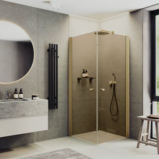 Душевой уголок MaybahGlass MGY-1302-3 90x90см золото